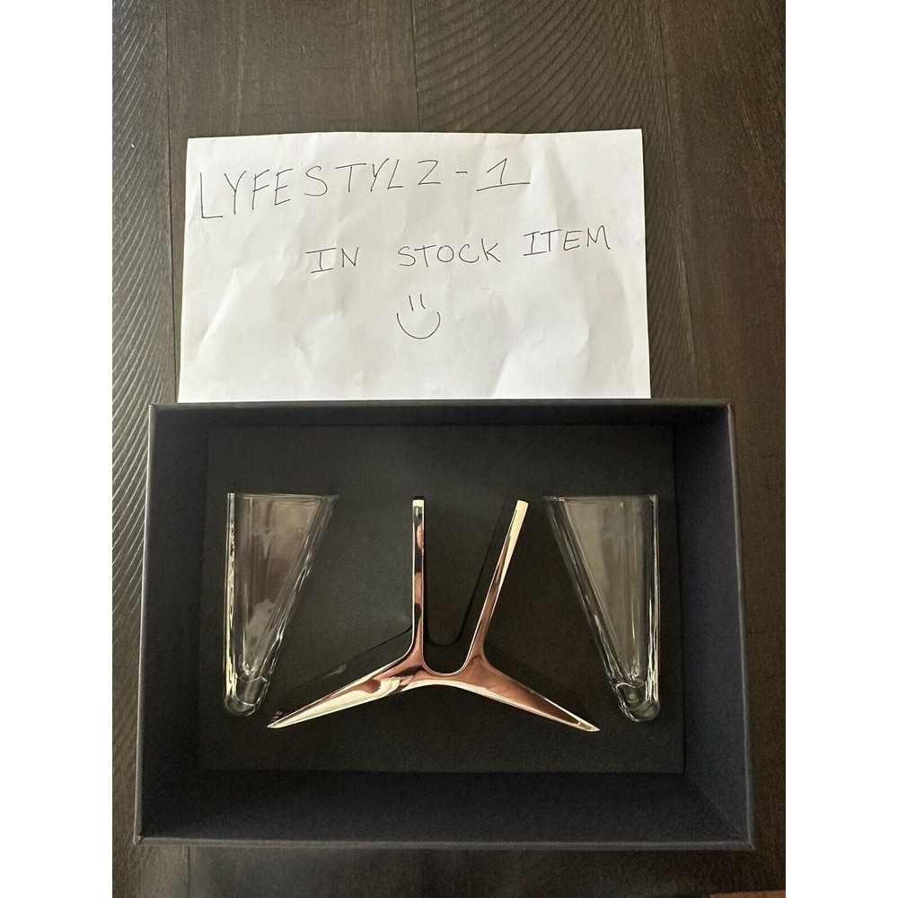 ✅Tesla Sipping Glass-LIMITED EDITION Luxury Sipping Glasses W/ Tesla Holder VHTF